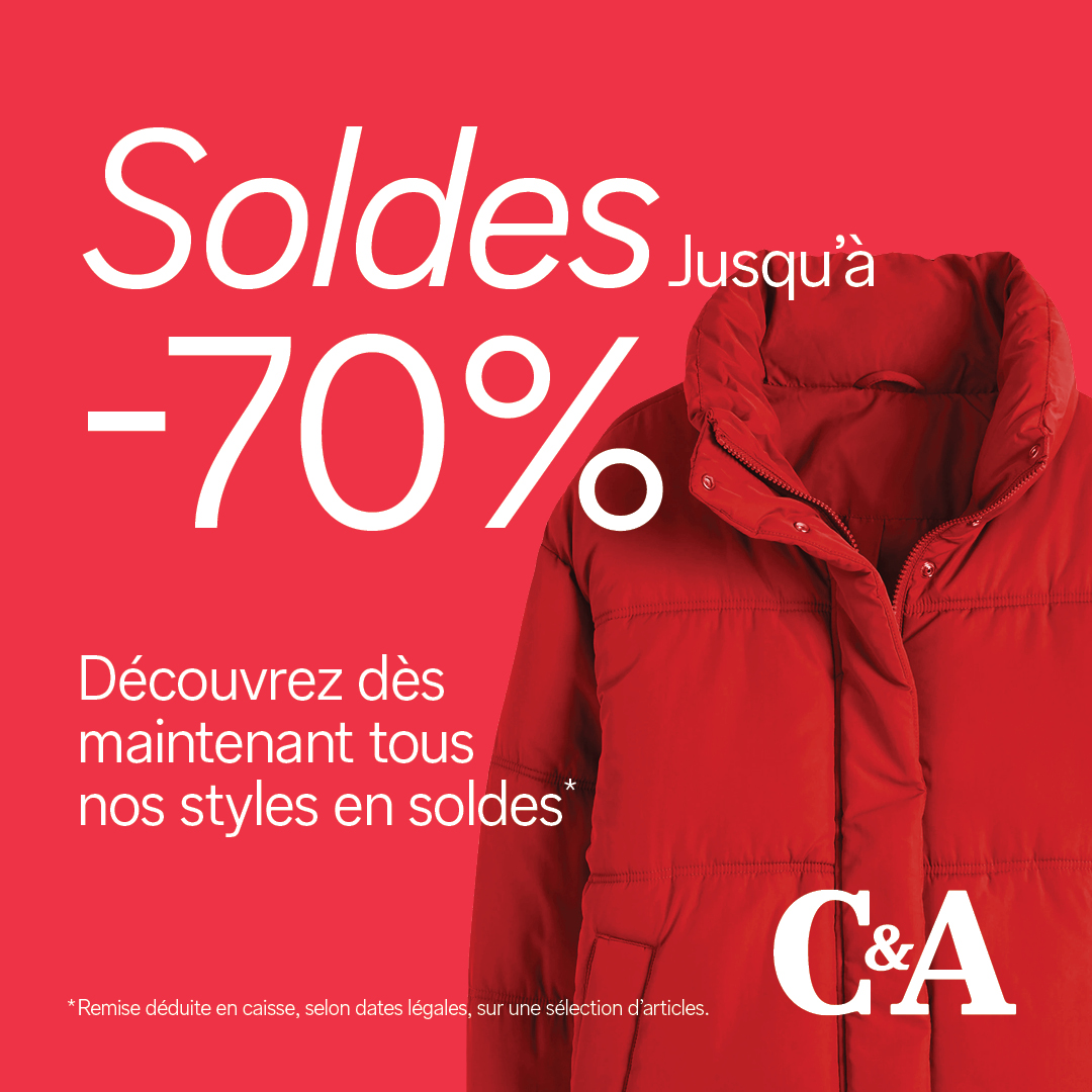 Carré Sud Nimes - Soldes C&A ! - 2412 sale facebook post static 70 1080x1080px fr - 1