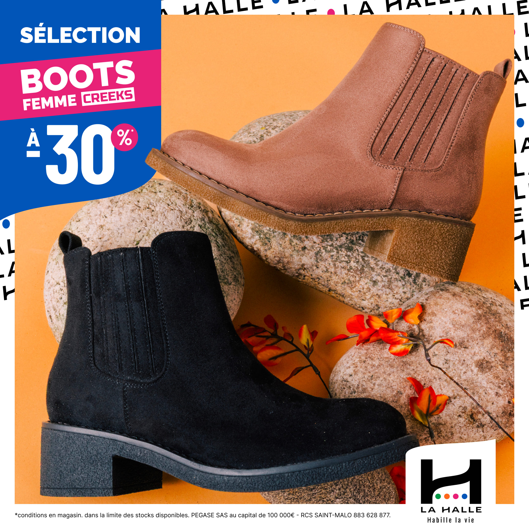 Carré Sud Nimes - Sélection de chaussures de saison à -30% chez La Halle - 1080x1080 selection a 30 chaussure1 - 1