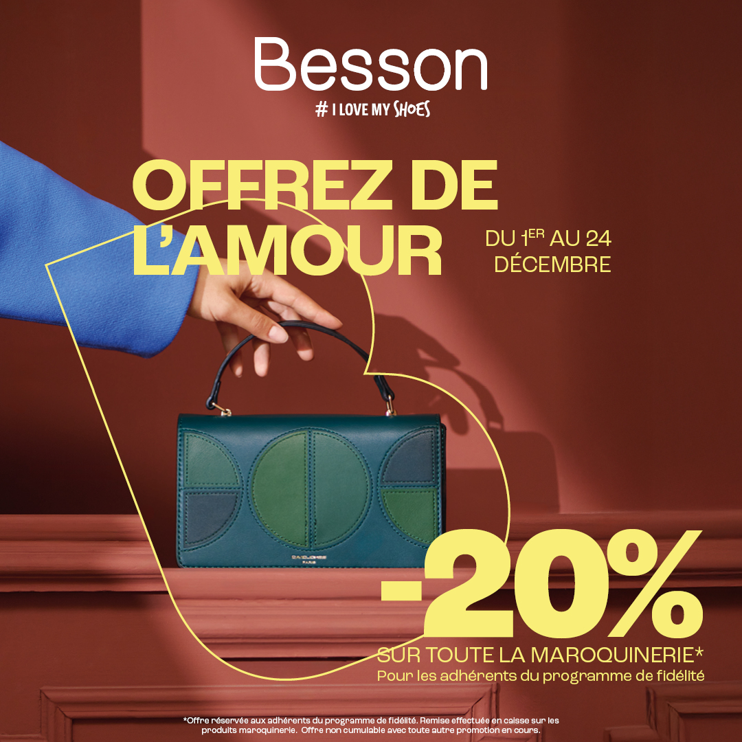 Carré Sud Nimes - –20% sur la maroquinerie chez Besson - reseaux sociaux 1080x1080 2 - 1